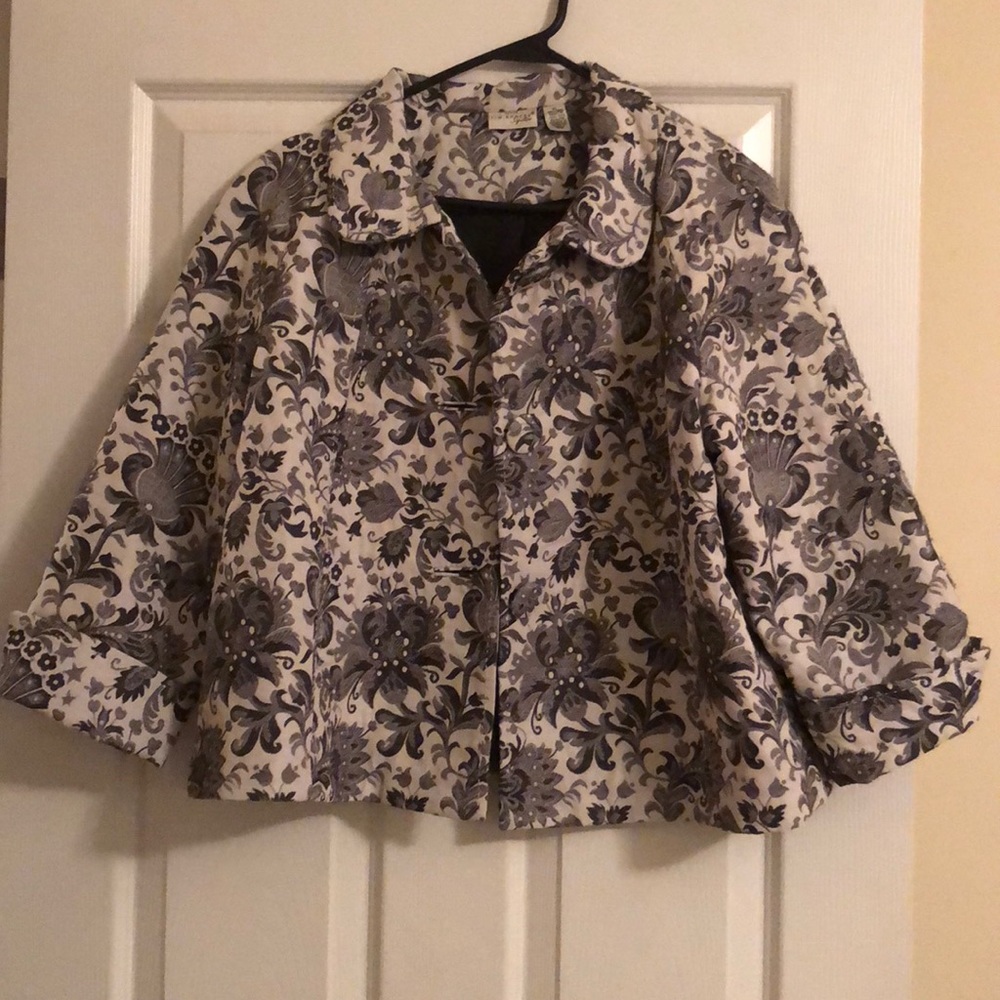 Kim Rogers Signature flower blazer